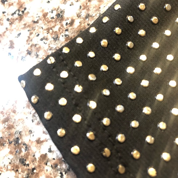 S Forever 21 black w/ gold dots Halter tank top - Picture 5 of 5
